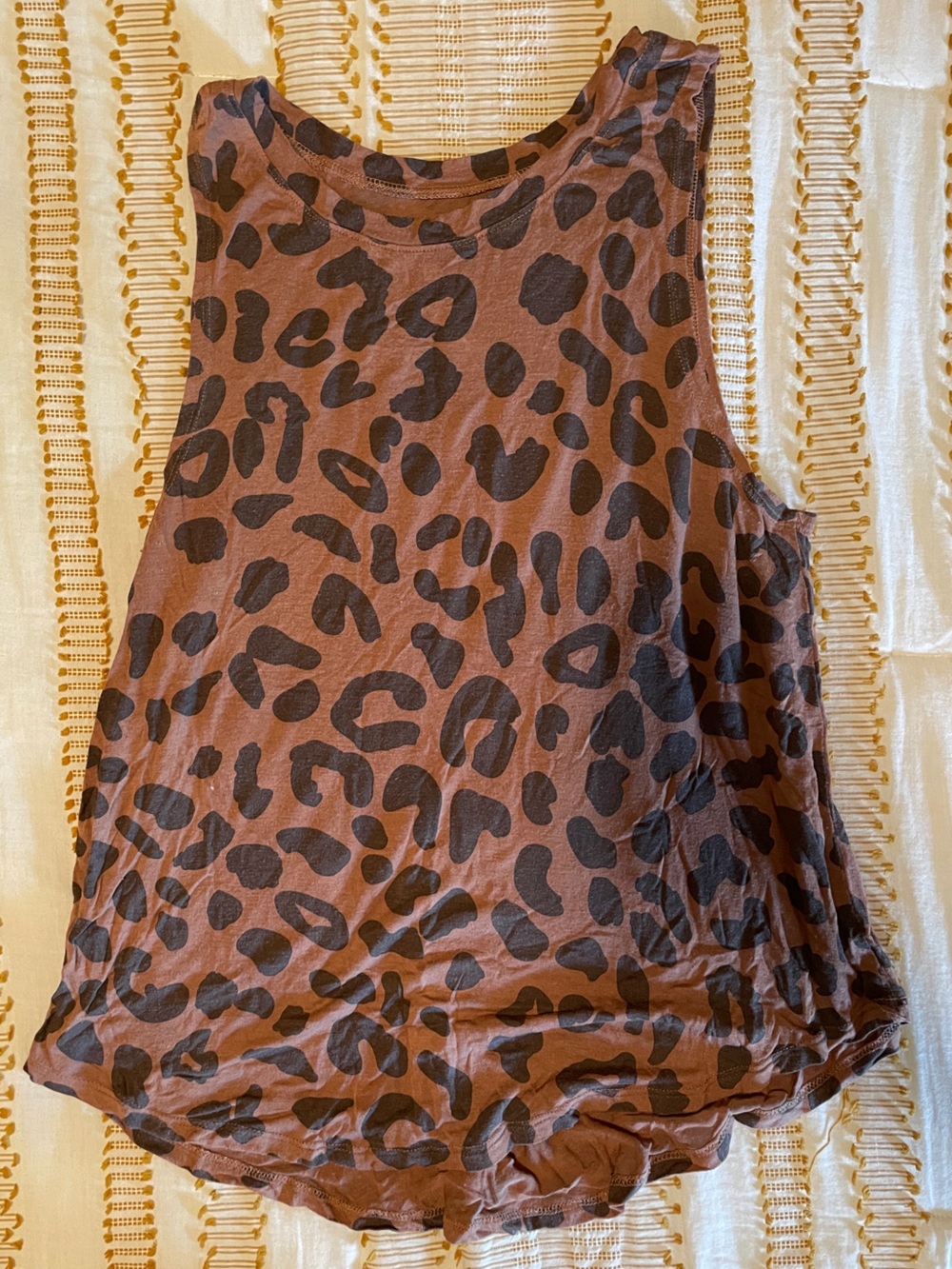 Grayson Threads Brown Leopard Print Tank Top